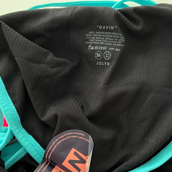 New JOLYN Gavin Contrast One Piece In Hawaii Blue - Picture 8 of 11